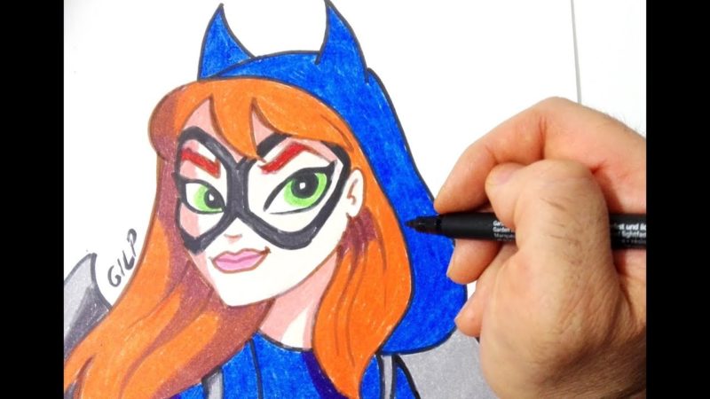 Come disegnare e colorare Batgirl delle DC Superhero Girls