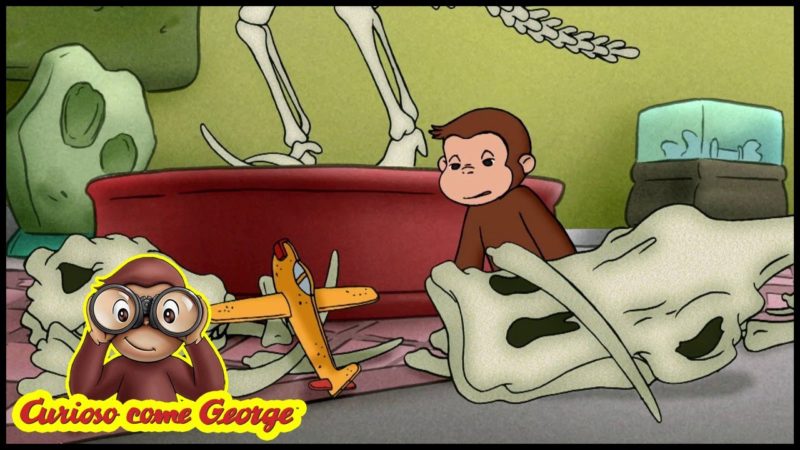 Curious George in Italiano 🐵Ossa Di Dinosauro 🐵Cartoni Animati Per Bambini