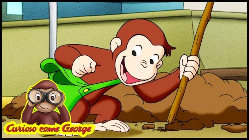 Curious George 🐵Lo Spaventapasseri a Vento 🐵Cartoni per Bambini 🐵George la Scimmia