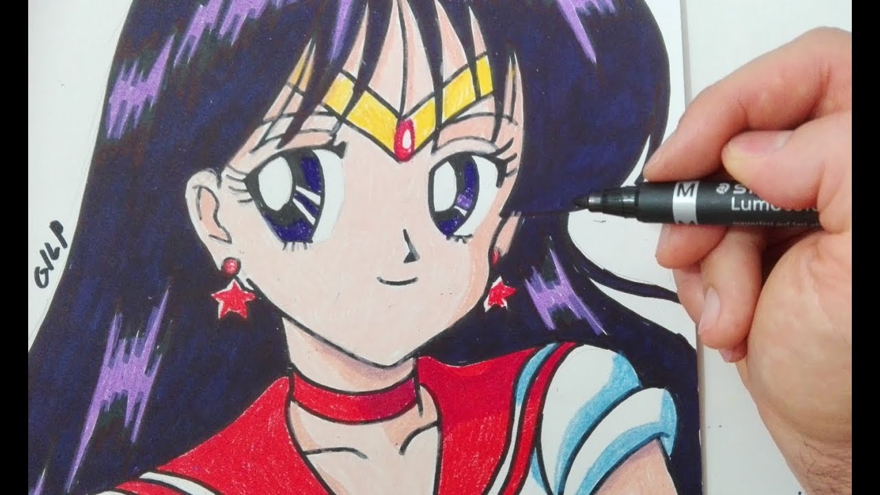 Come disegnare Sailor Mars delle Sailor Moon