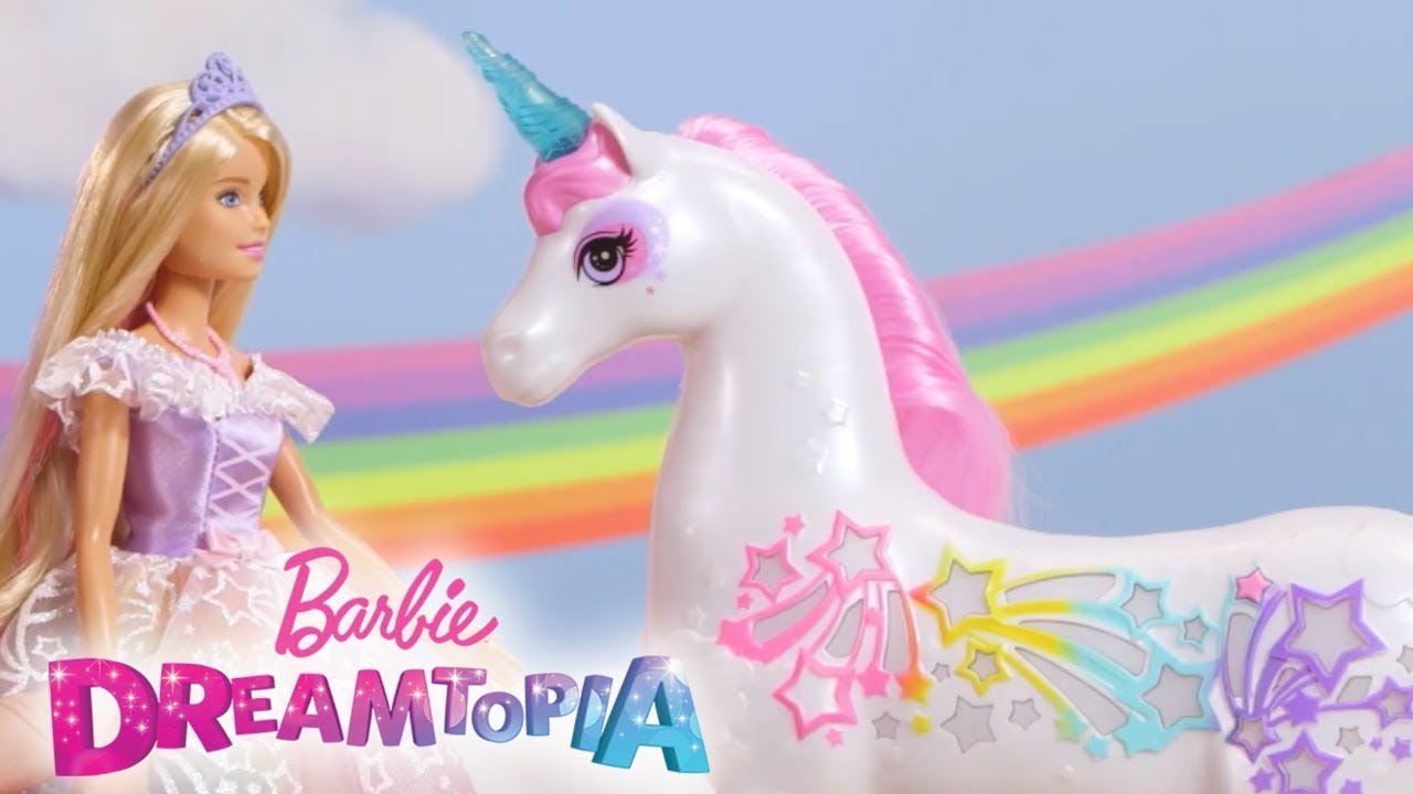Le bambole di Barbie Dreamtopia rivelano l'Unicorno Pettina e brilla | @Barbie Italiano