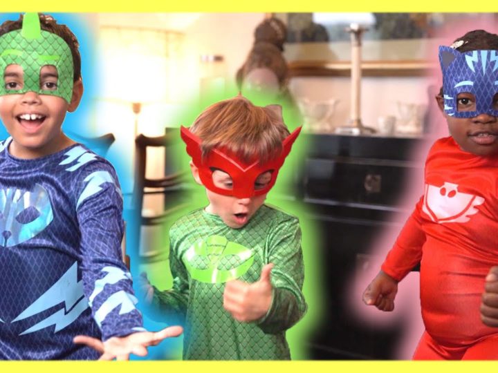 PJ Masks Nella Vita Reale | Gattoboy Salva I Dolcetti! | Halloween Super Pigiamini