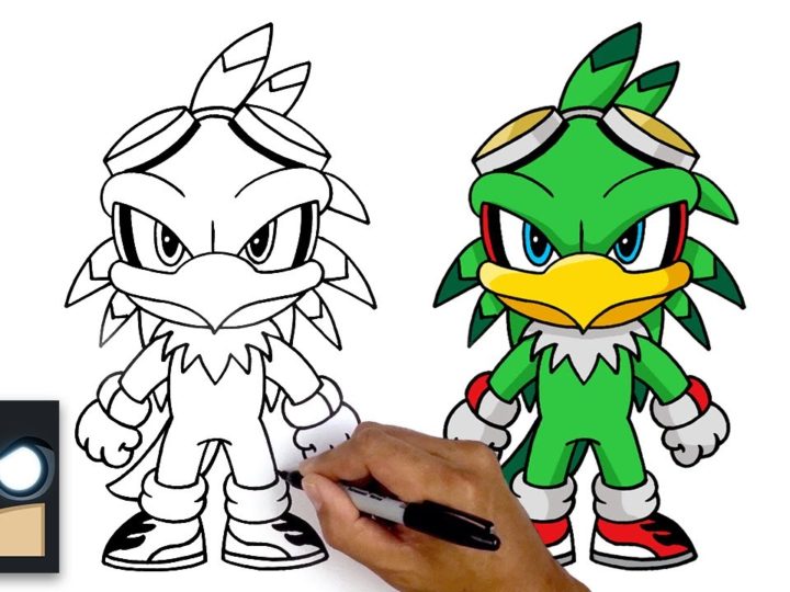 Come disegnare Jet The Hawk di Sonic The Hedgehog