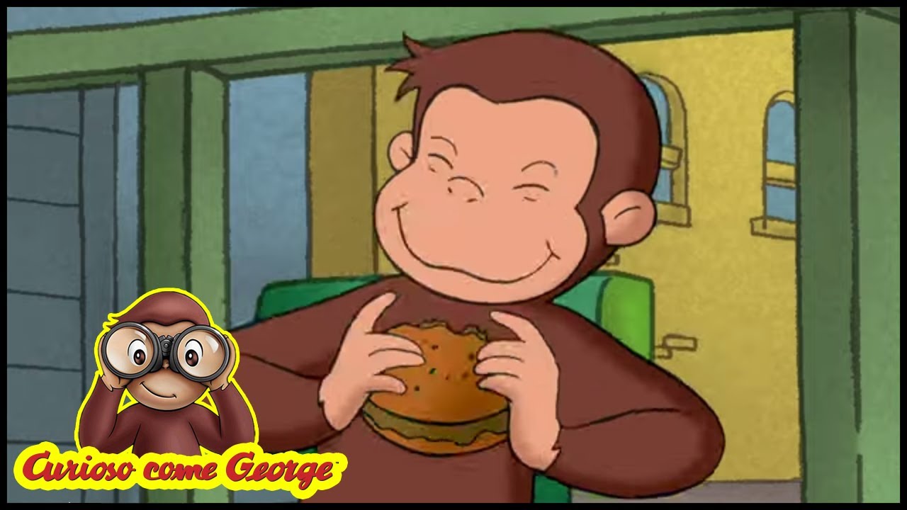 Curious George 🐵 Nuovo Burger 🐵Cartoni per Bambini