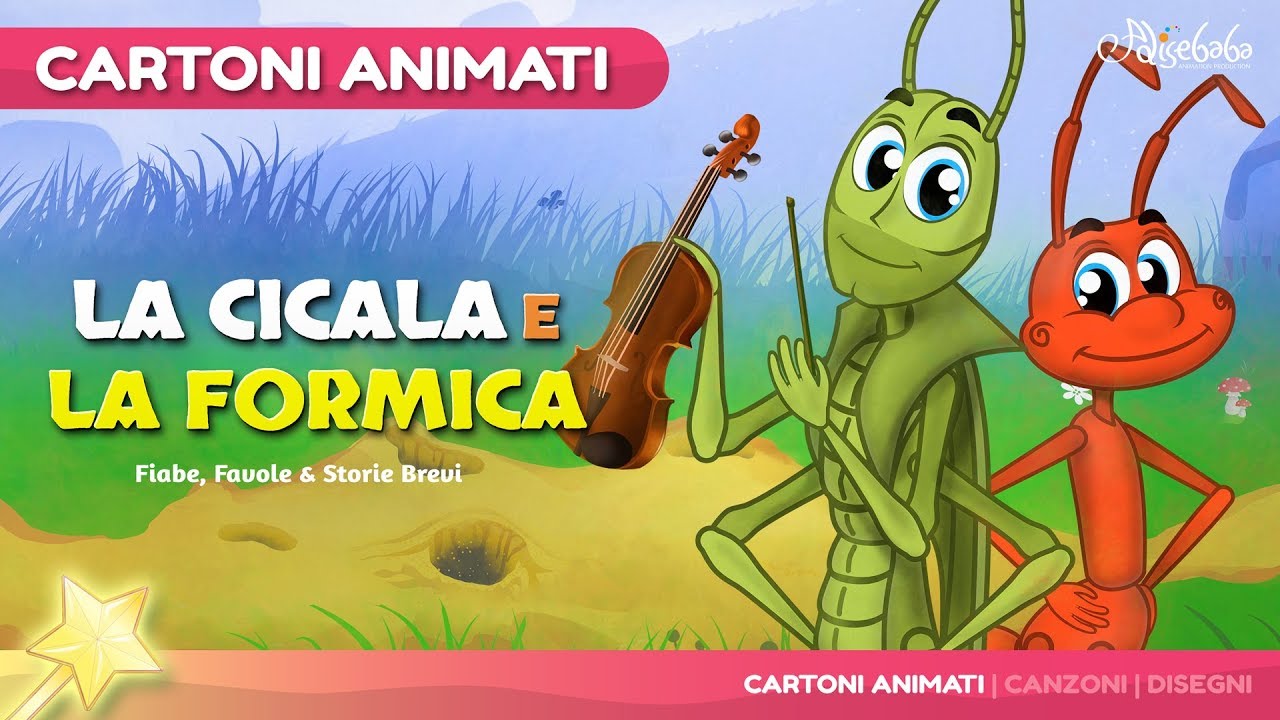 La Cicala e la Formica (The Grasshooper and the Ant) Cartone Animati | Storie per Bambini