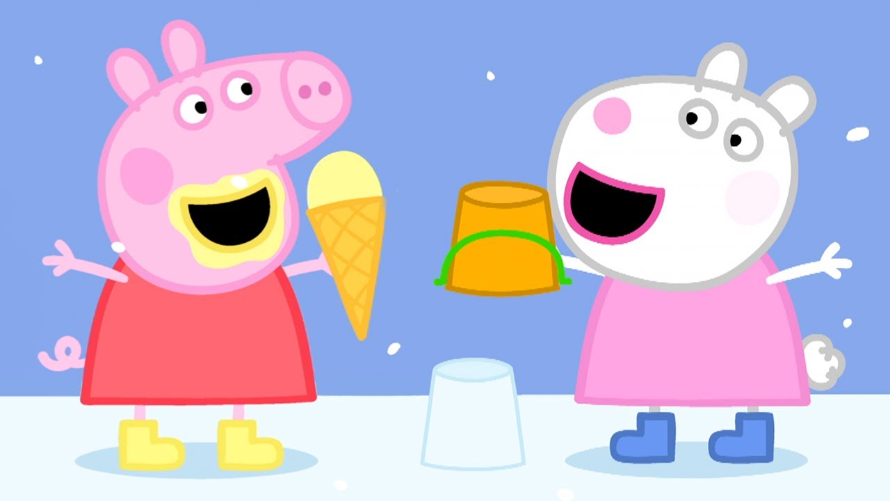 Peppa Pig Italiano 🍦 Peppa mangia il gelato nella neve – Collezione Italiano – Cartoni Animati