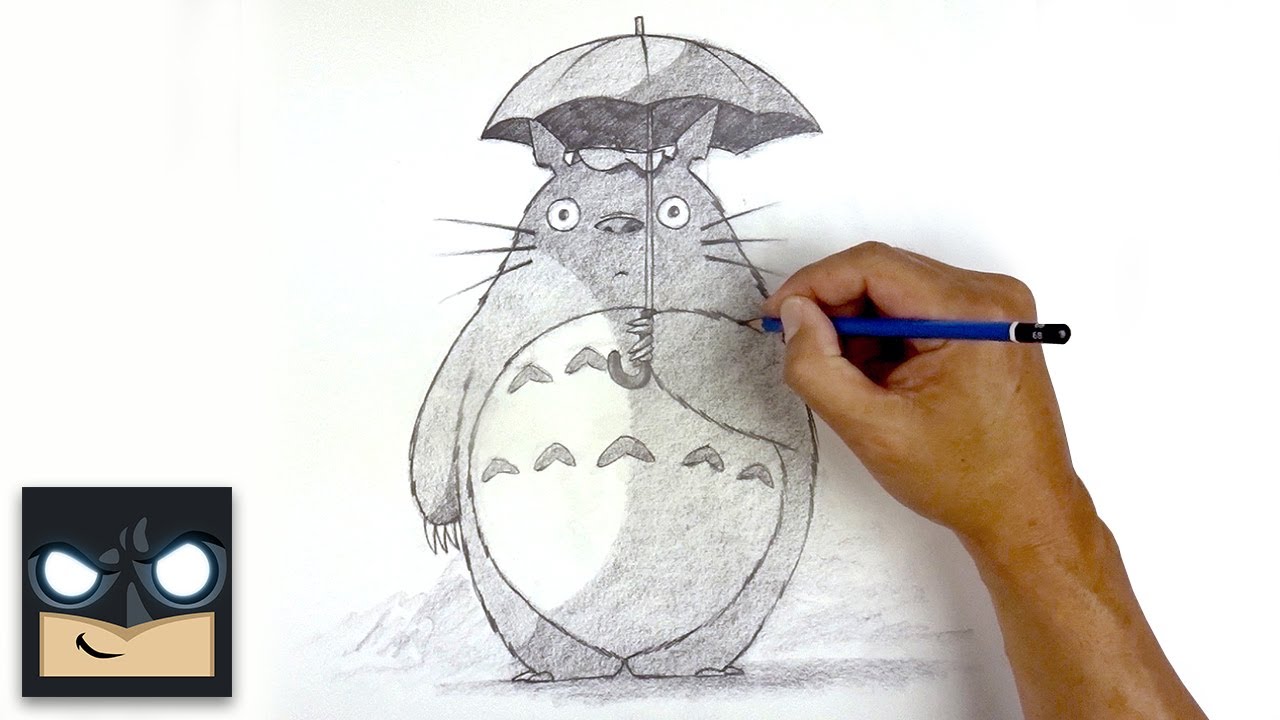 Nathaniel Ward camisa Tacto Como dibujar a Totoro a lápiz - Dibujos Online