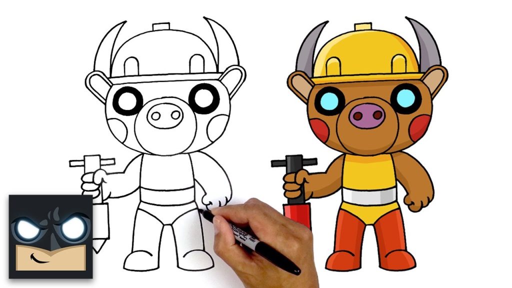 Como dibujar a Billy de Roblox Piggy - Dibujos Online