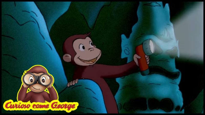 Curious George 🐵 Esplorando la grotta 🐵Cartoni per Bambini
