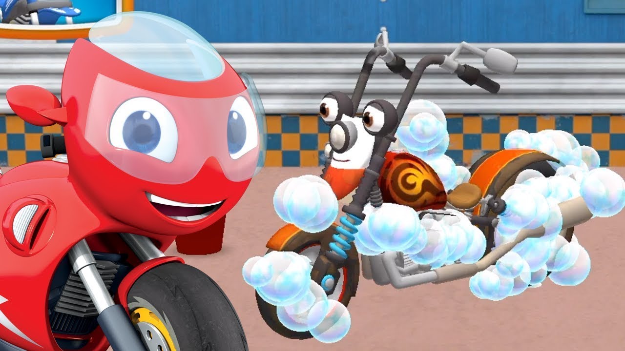 Ricky Zoom Italiano 🚿 Benvenuto a Wheelford: Lava Le Moto! | App Per Bambini | Cartoni Animati