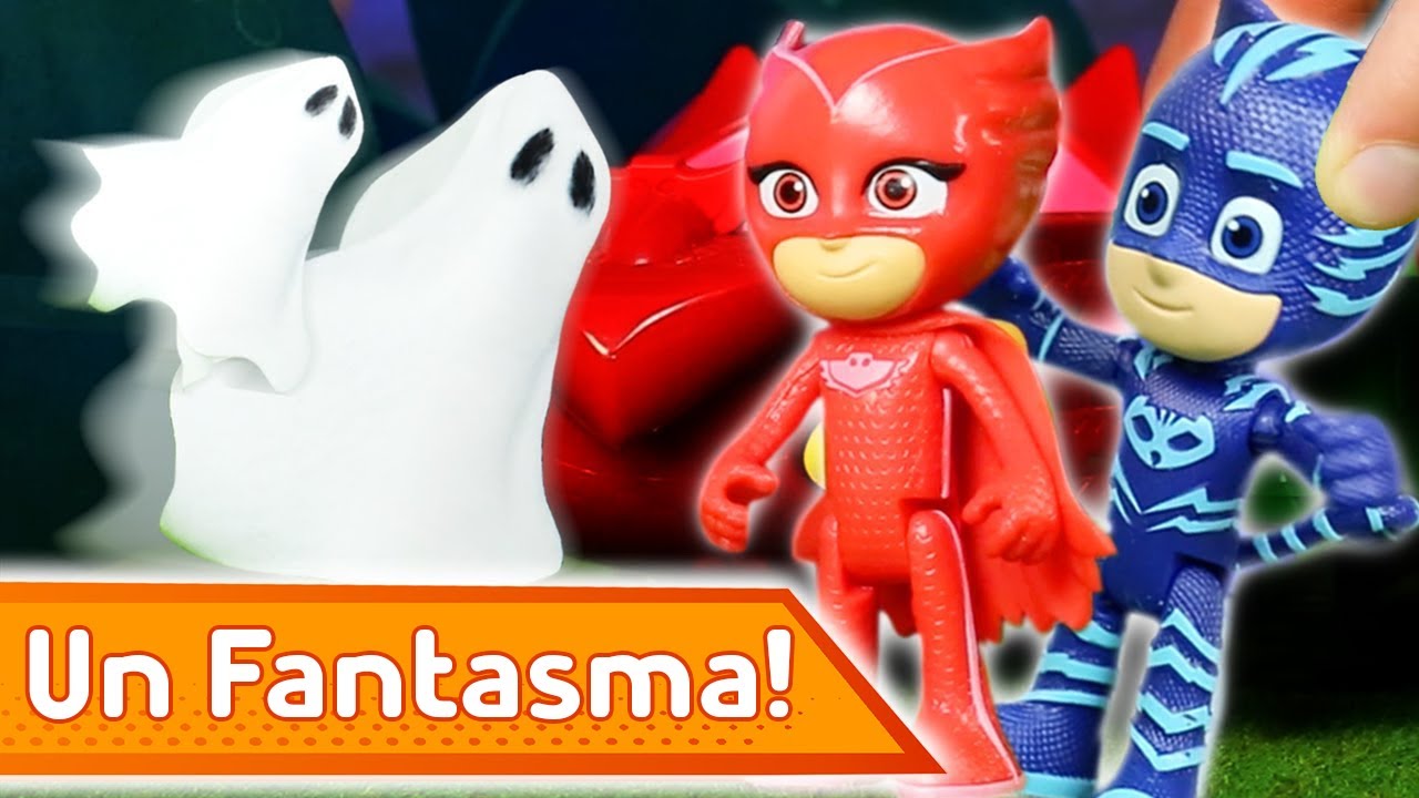 PJ Masks Super Pigiamini 👻 Inseguito Da Un Fantasma! ⚡ Giochi Per Bambini | Cartoni Animati