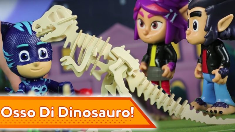 PJ Masks Super Pigiamini ⚡ Misterioso Osso Di Dinosauro ⚡ Giochi Per Bambini | Cartoni Animati