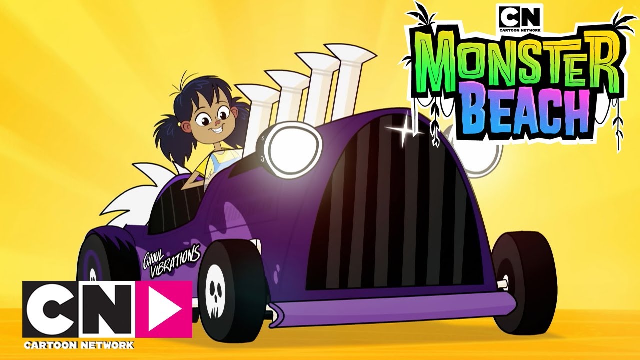 L'auto da corsa | Monster Beach | Cartoon Network