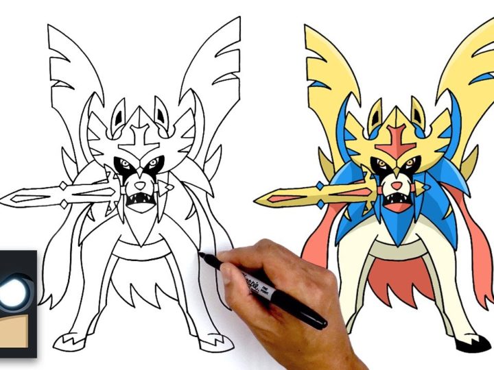 Come disegnare Zacian di Pokemon Sword & Shield