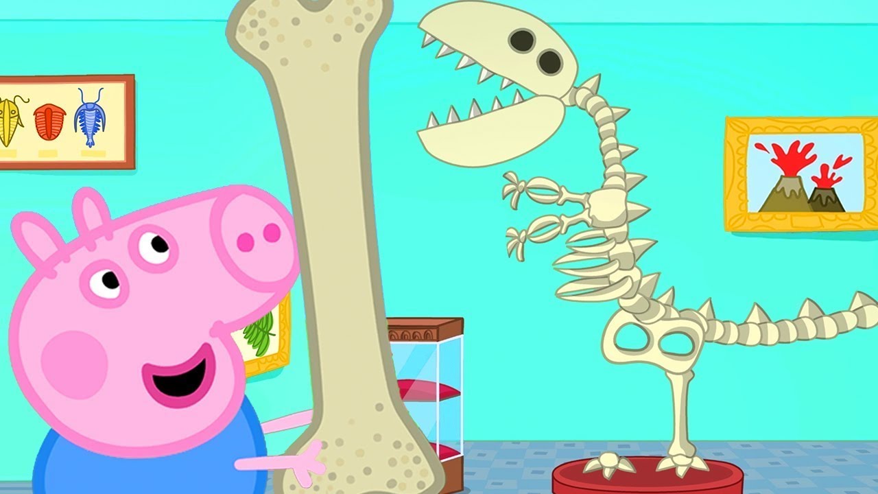 Peppa Pig Italiano 🦖 George Trova Un Osso Gigante Di Un Dinosauro – Cartoni Animati