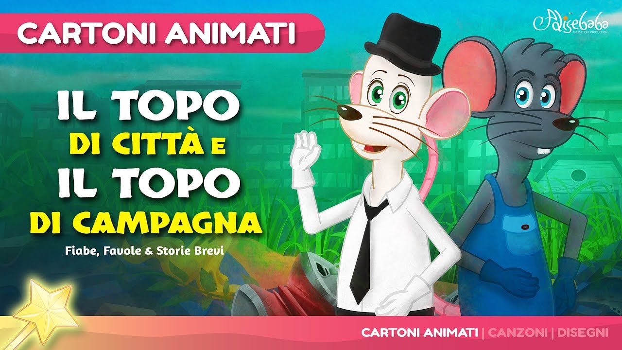 Il Topo di Città e il Topo di Campagna storie per bambini | Cartoni animati