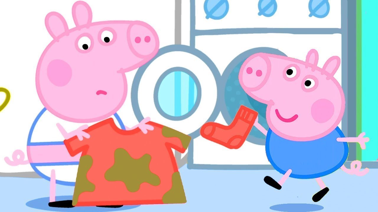 paniek nogmaals component Peppa Pig Italiano - Peppa wast kleding - Italiaanse collectie - Cartoons -  Cartoni OnlineCartoni Online