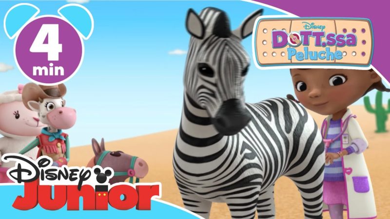 Dottoressa Peluche – Ospedale dei giocattoli | Una zebra giocattolo selvatica – Disney Junior Italia