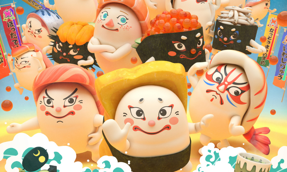 La serie animata “Sushi Sumo” di King Records sarà un’esclusiva Tubi