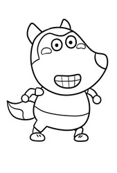 Wolfoo coloring pages  Coloring pages, Cartoon drawings, Peppa pig  coloring pages