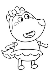 Wolfoo Lucy Coloring Pages - Get Coloring Pages