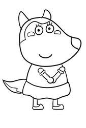 Wolfoo Lucy Coloring Pages - Get Coloring Pages