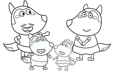 Wolfoo Lucy Coloring Pages - Get Coloring Pages