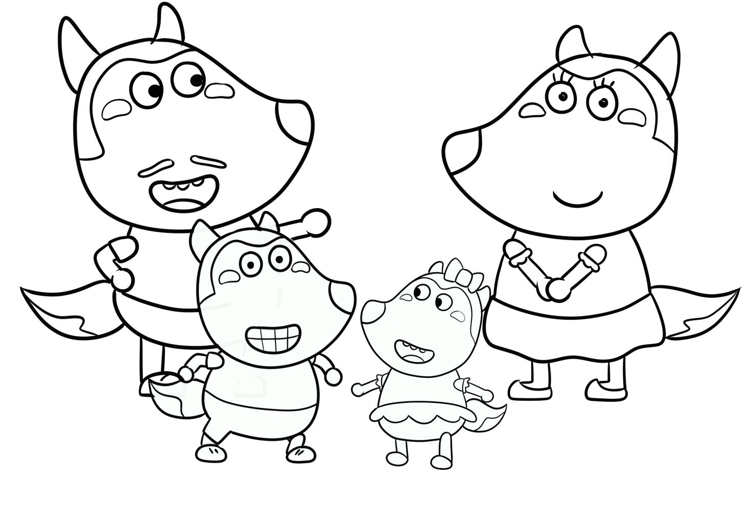 Wolfoo and Lucy Coloring Pages - Free Printable Coloring Pages