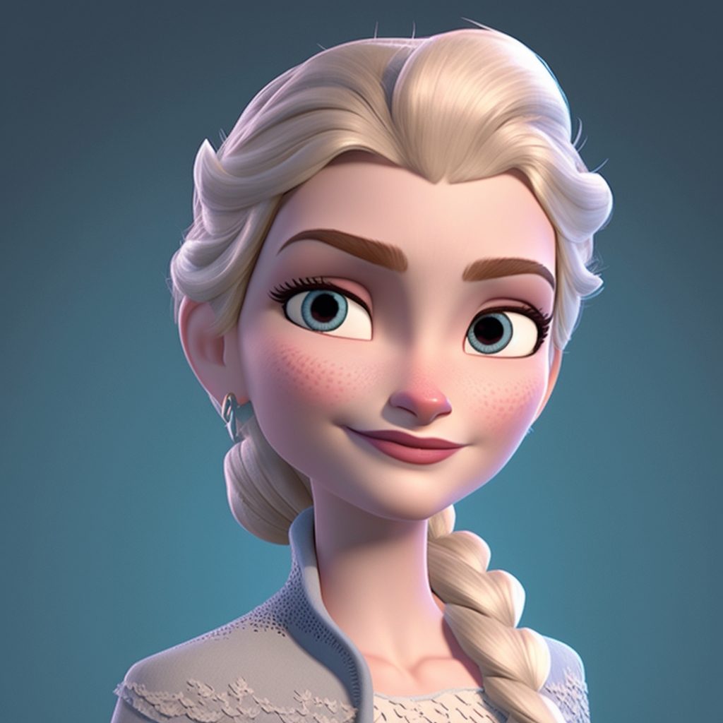 Blauw Uitstroom helper Elsa (Frozen) - Cartoons Online