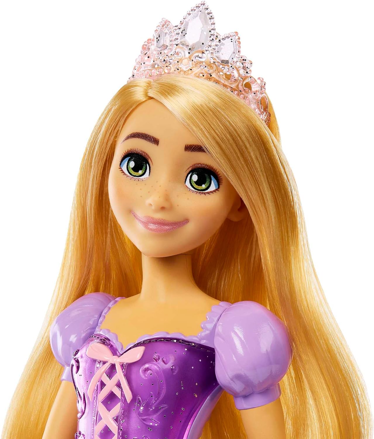 Bambola di Rapunzel con vestiti scintillanti