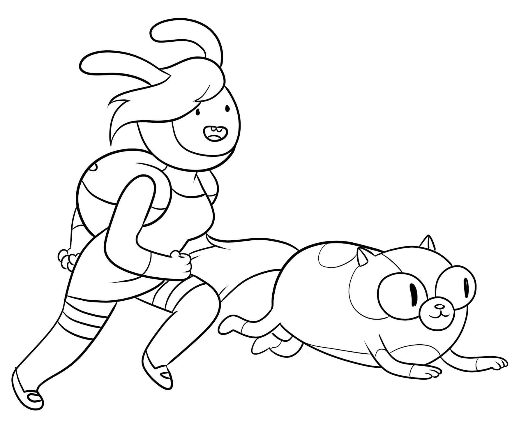 Disegni da colorare di Adventure Time: Fionna and Cake