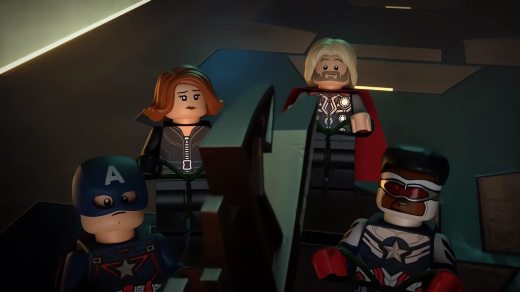 Vedova Nera, Thor, Falcon e Captain America - LEGO Marvel Avengers: Code Red
