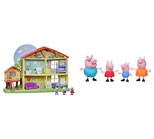 La Casa e la Famiglia di Peppa Pig: Playset con Luci, Suoni e Accessori