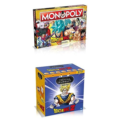 Bundle Dragon Ball Z Super Monopoly + Trivial Pursuit Bitesize – Dragon Ball Z Edition – 12+ Italian Edition – Winning Moves Board Games