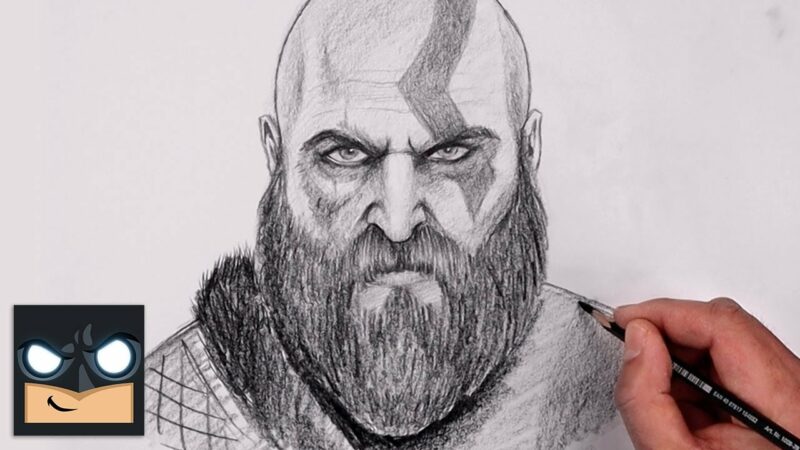 Come disegnare Kratos |  Tutorial sugli schizzi di God of War (passo dopo passo)