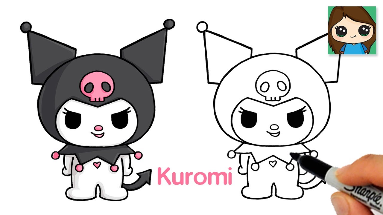 Come disegnare Kuromi facile |  Sanrio