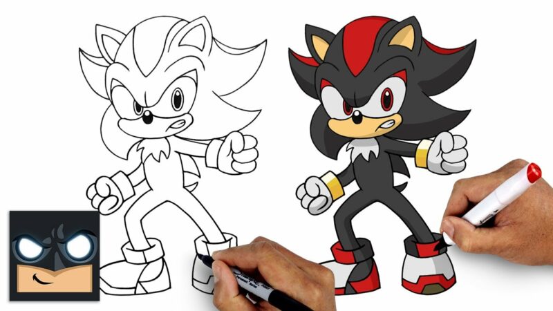 Come disegnare Shadow the Hedgehog |  Tutorial di disegno (passo dopo passo)