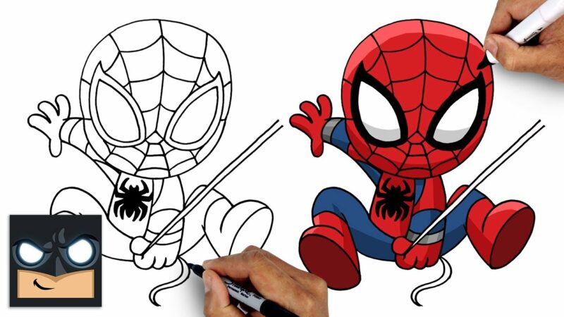Come disegnare Spider-Man |  Tutorial di disegno (passo dopo passo)
