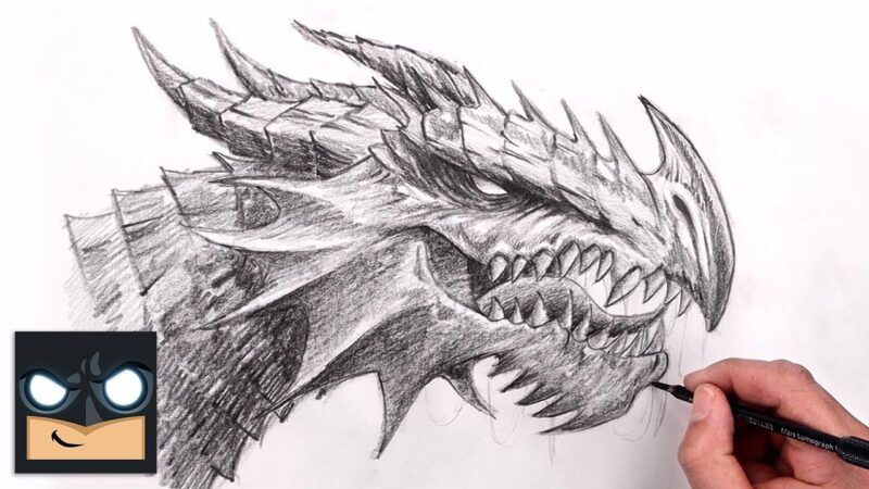 Come disegnare un drago |  Esercitazione sugli schizzi di YouTube Studio