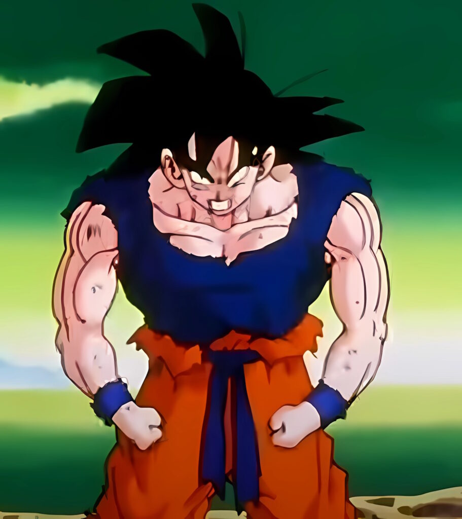 La trasformazione di Goku in Super Saiyan di primo livello