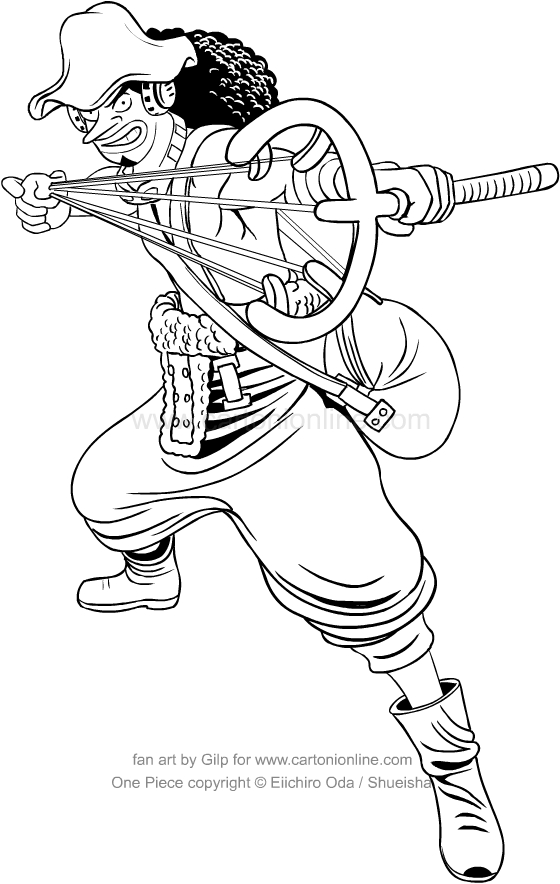 One Piece Usopp Coloring Pages