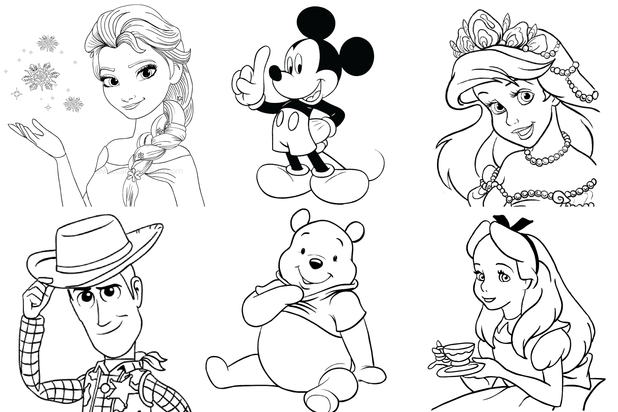 Desenhos para colorir Disney